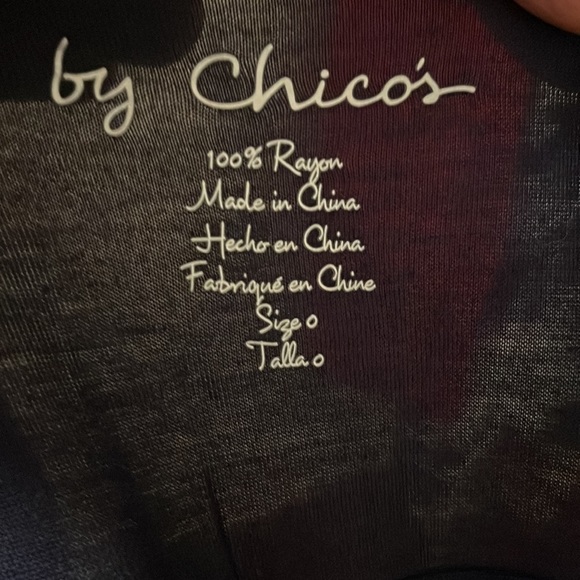 Euc Chico’s Ladies Asymmetrical Tunic Top. - Picture 5 of 6